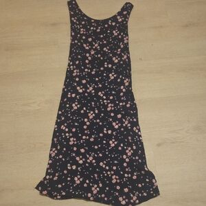 Dressbarn Navy and Pink Floral Dress